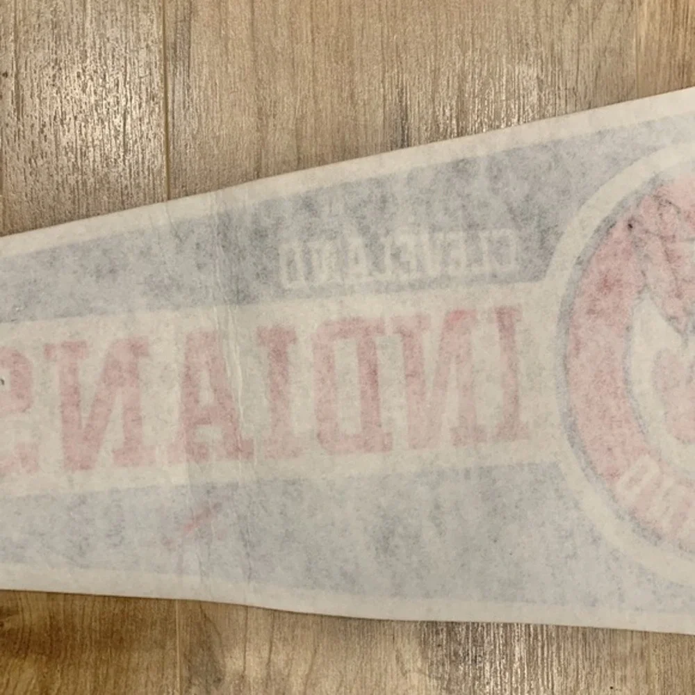 Indians Vintage Defunct Circa 1980's Style #2 Team Logo Pennant MLB Baseball‎